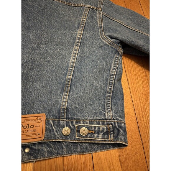 Vintage Ralph Lauren Polo Country Denim Jacket Blue Jean 90s 80s Size M - Picture 8 of 8